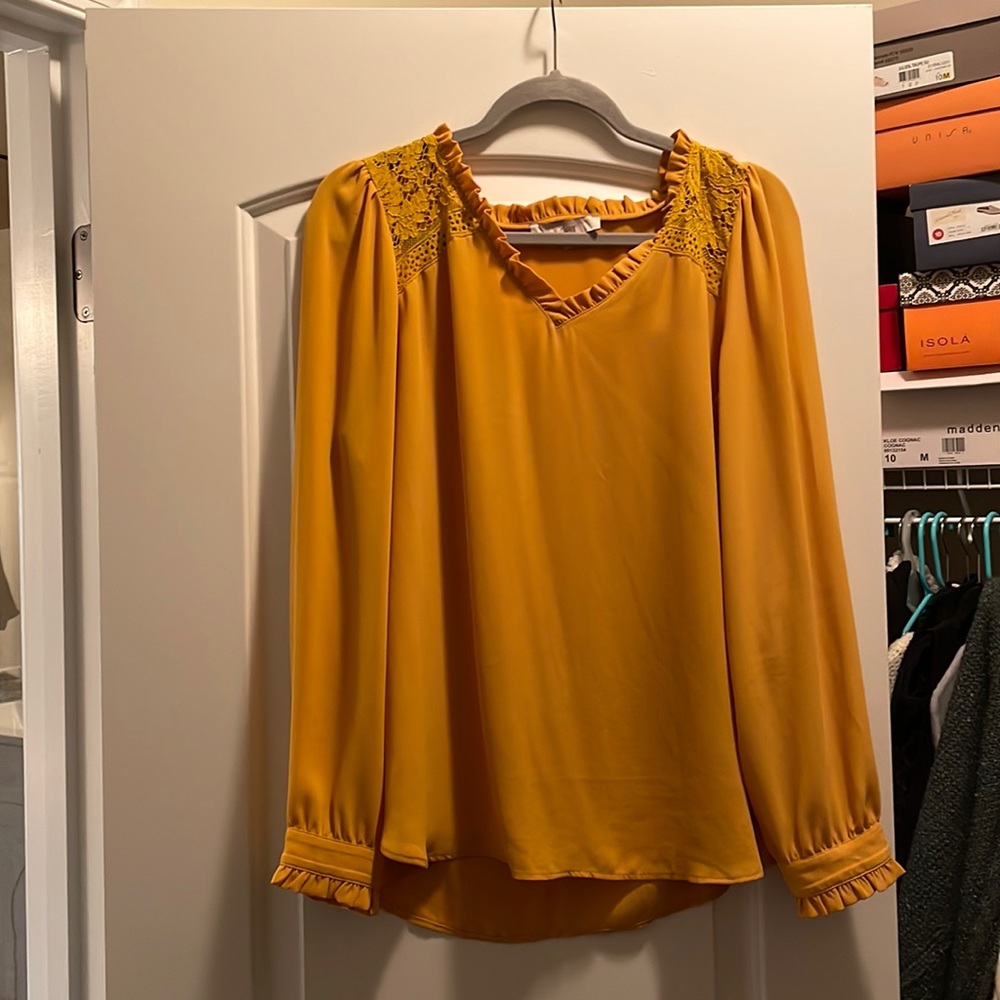 Loft yellow blouse